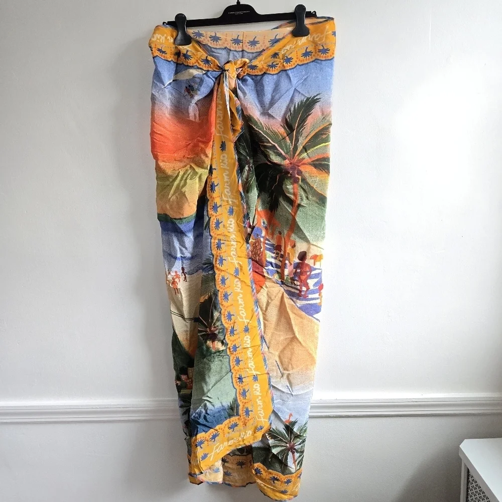 New Farm Rio Carioca Panneaux Pareo Sarong Beach Swim Dress Coverup One Size NWT